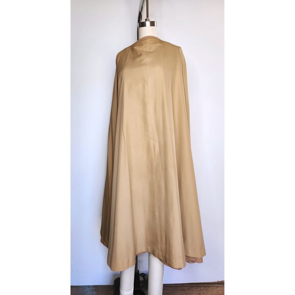 Vintage Wool Cape Cloak Poncho Arm Opening Wool Capelet Boho Woodland Free size - Picture 7 of 10